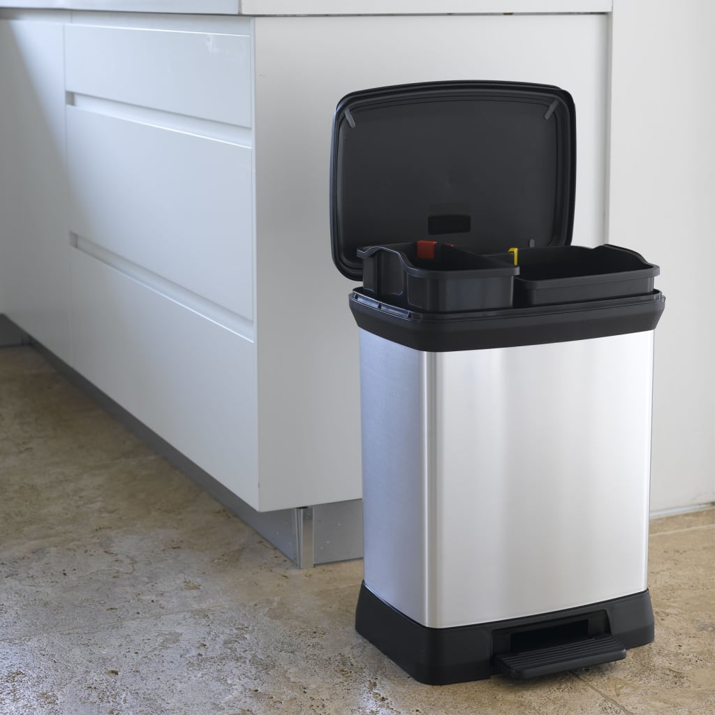 Curver Duo Pedal Bin Deco 23L+23L