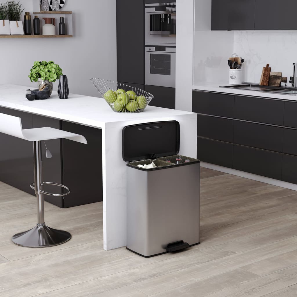 Curver Duo Pedal Bin Deco 23L+23L