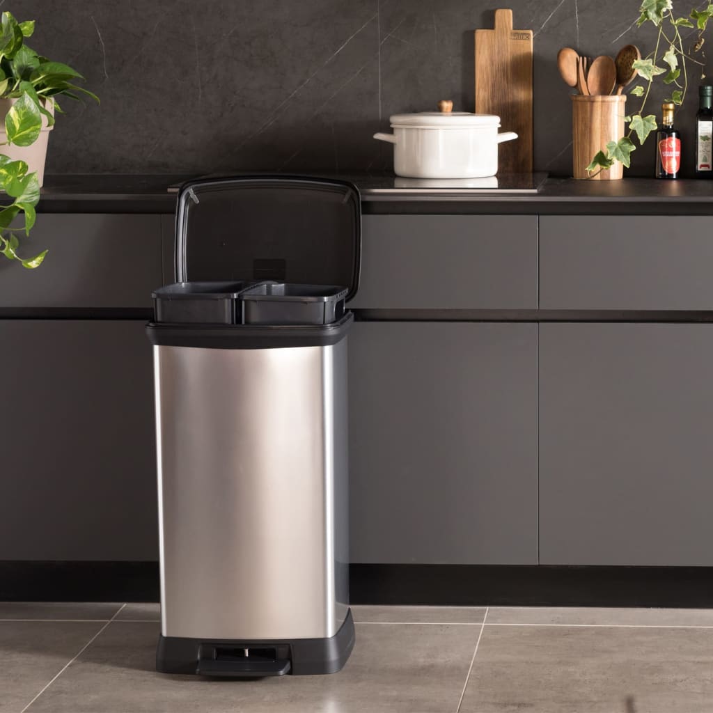 Curver Duo Pedal Bin Deco 23L+23L