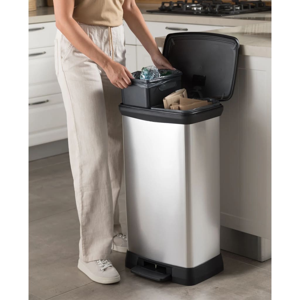 Curver Duo Pedal Bin Deco 23L+23L