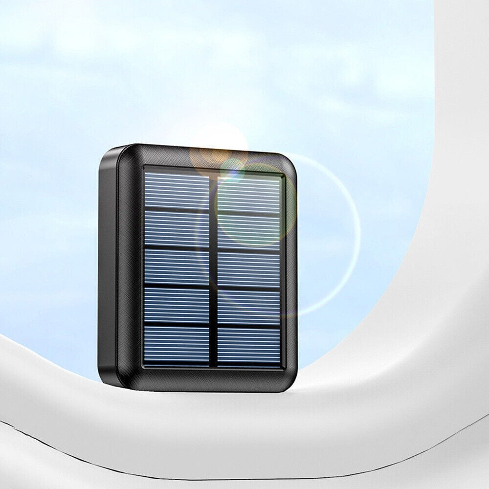 Solar-Powered 5000mAh Power Bank - USB Charger with Cables for Camping & Trave