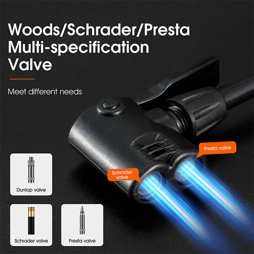 Heavy Duty Floor Standing Bike Cycle Bicycle Tyre Hand Air Mini With Gauge