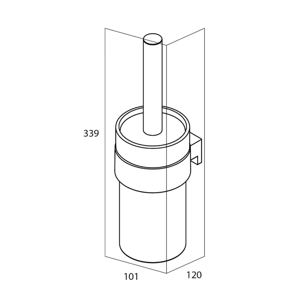 Tiger Toilet Brush And Holder "Bold" Matt Black