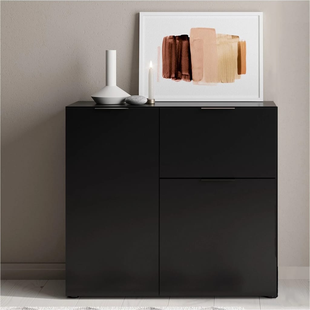 Fmd Dresser With Drawer And Doors 89.1X31.7X81.3 Cm Black