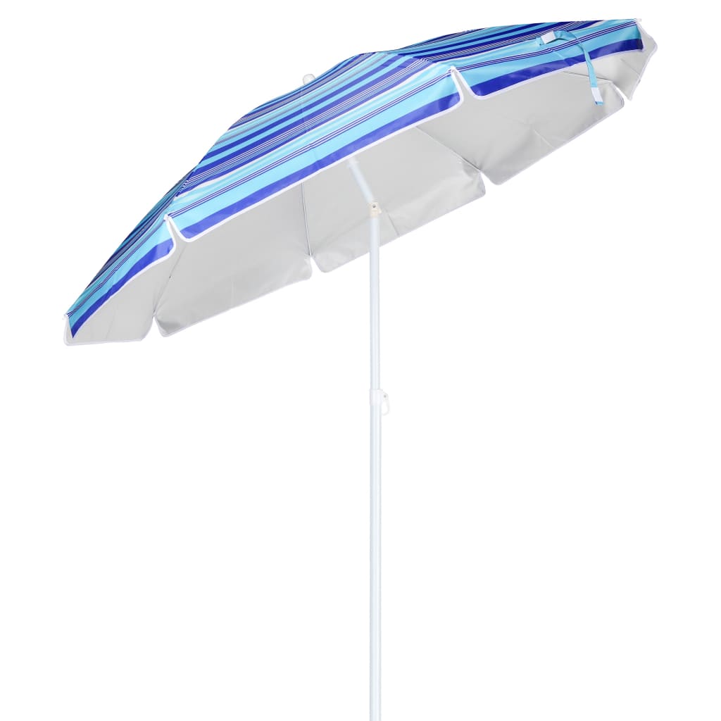 Hi Beach Parasol 200 Cm Blue Striped
