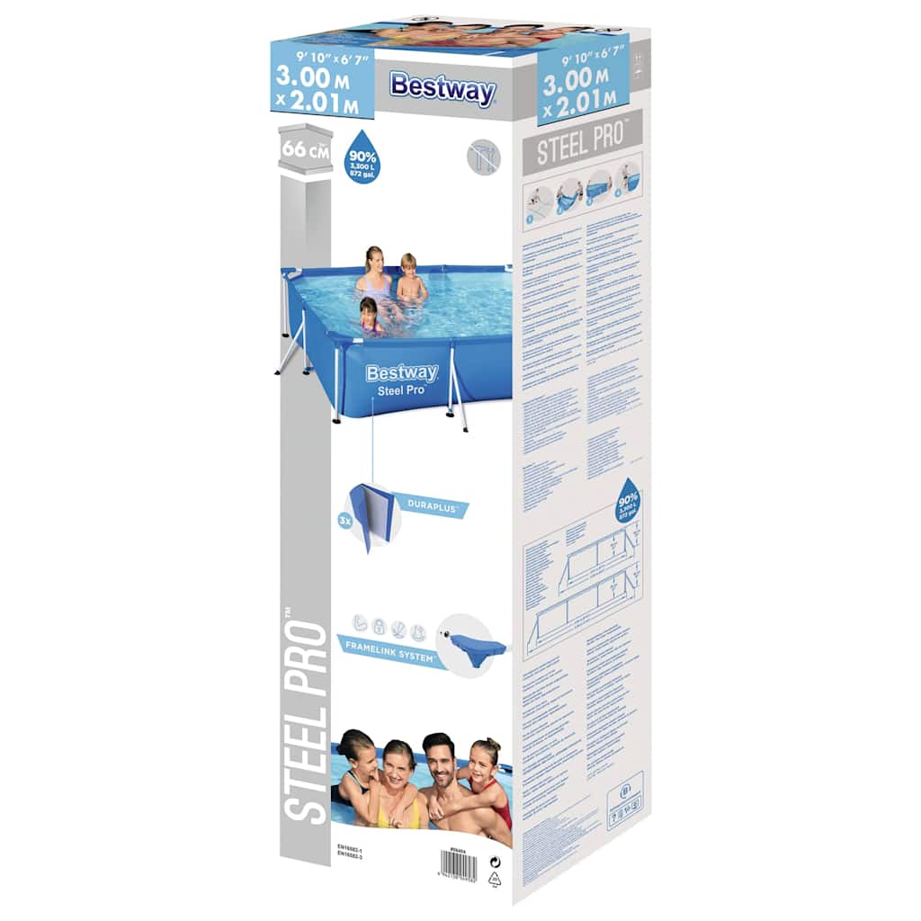 Bestway Steel Pro Swimming Pool 300X201X66 Cm