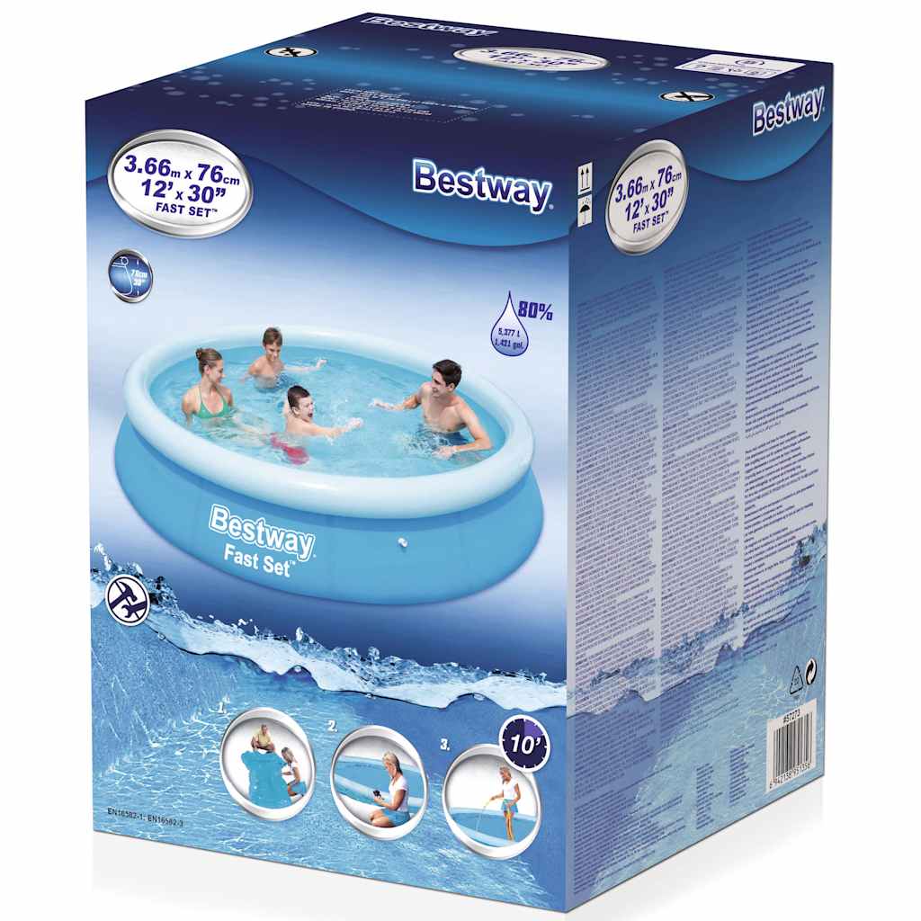 Bestway Fast Set Inflatable Swimming Pool Round 57273