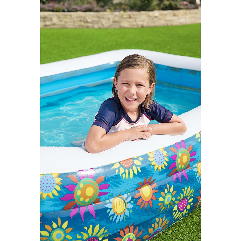 Bestway Inflatable Kids Pool Blue 229X152X56 Cm