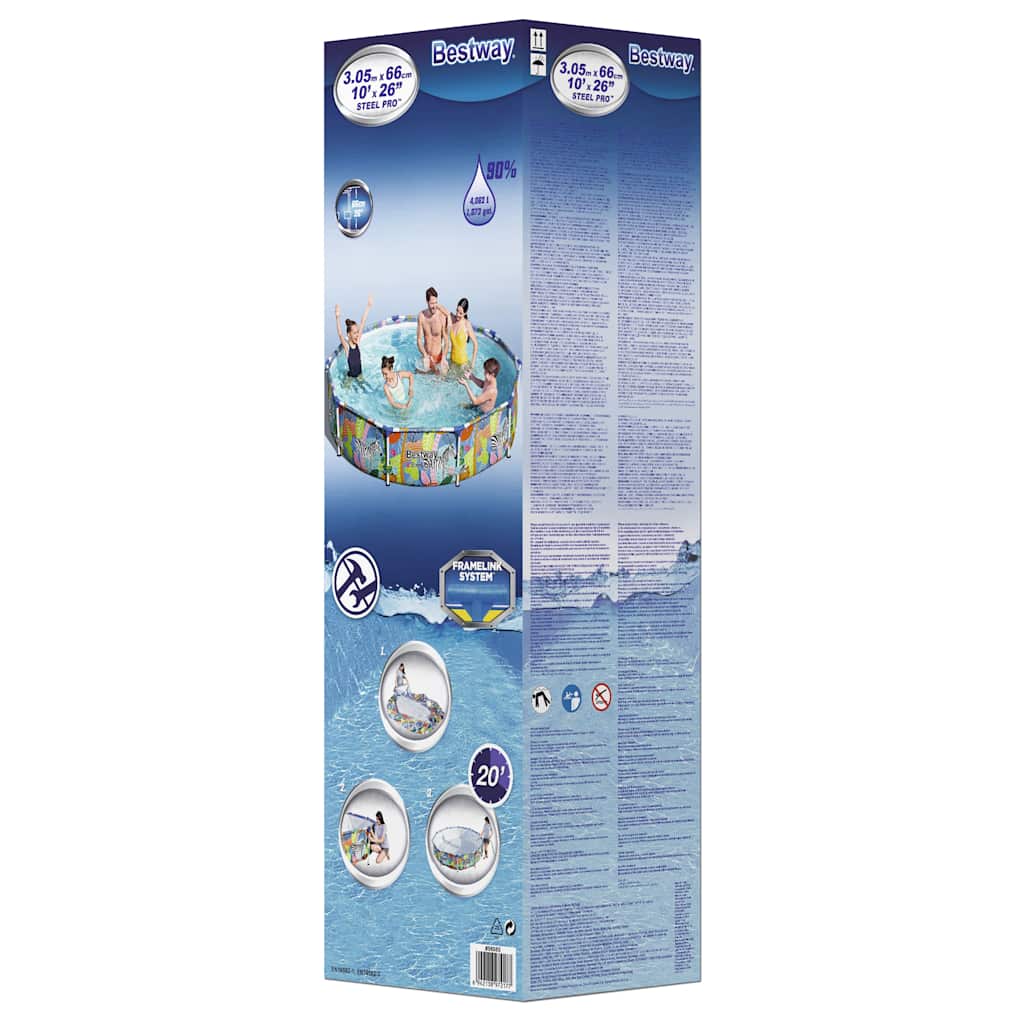 Bestway Swimming Pool Steel Pro Frame 305X66 Cm