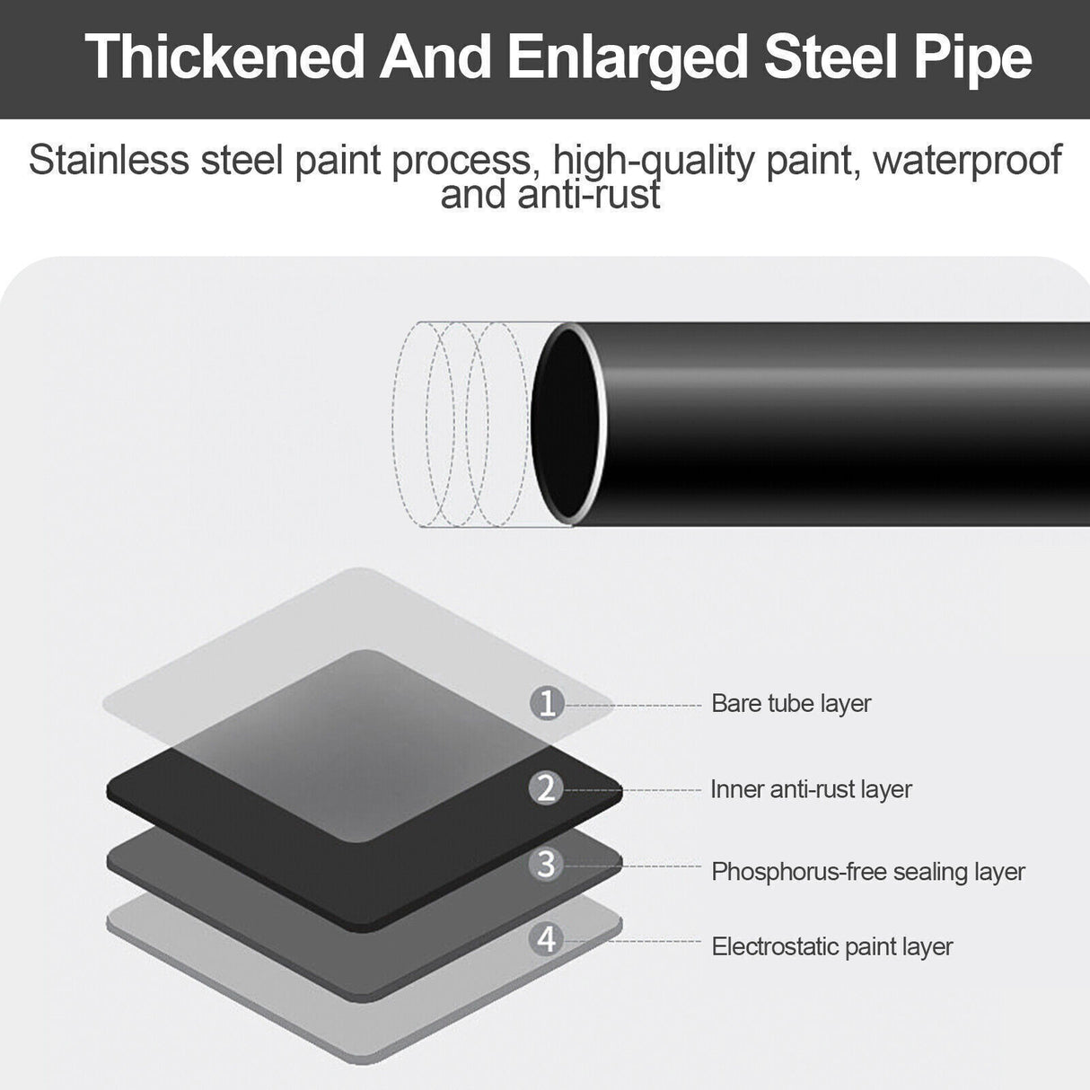 Metal Coat Rack with Shoe Storage - 8 Hooks, 5-Tier Shelf, Modern Hallway Organizer