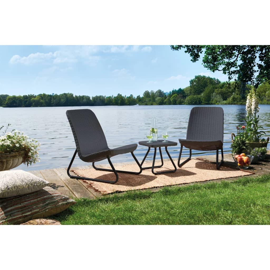 Keter Patio Furniture Set 3 Pieces Rio 218155