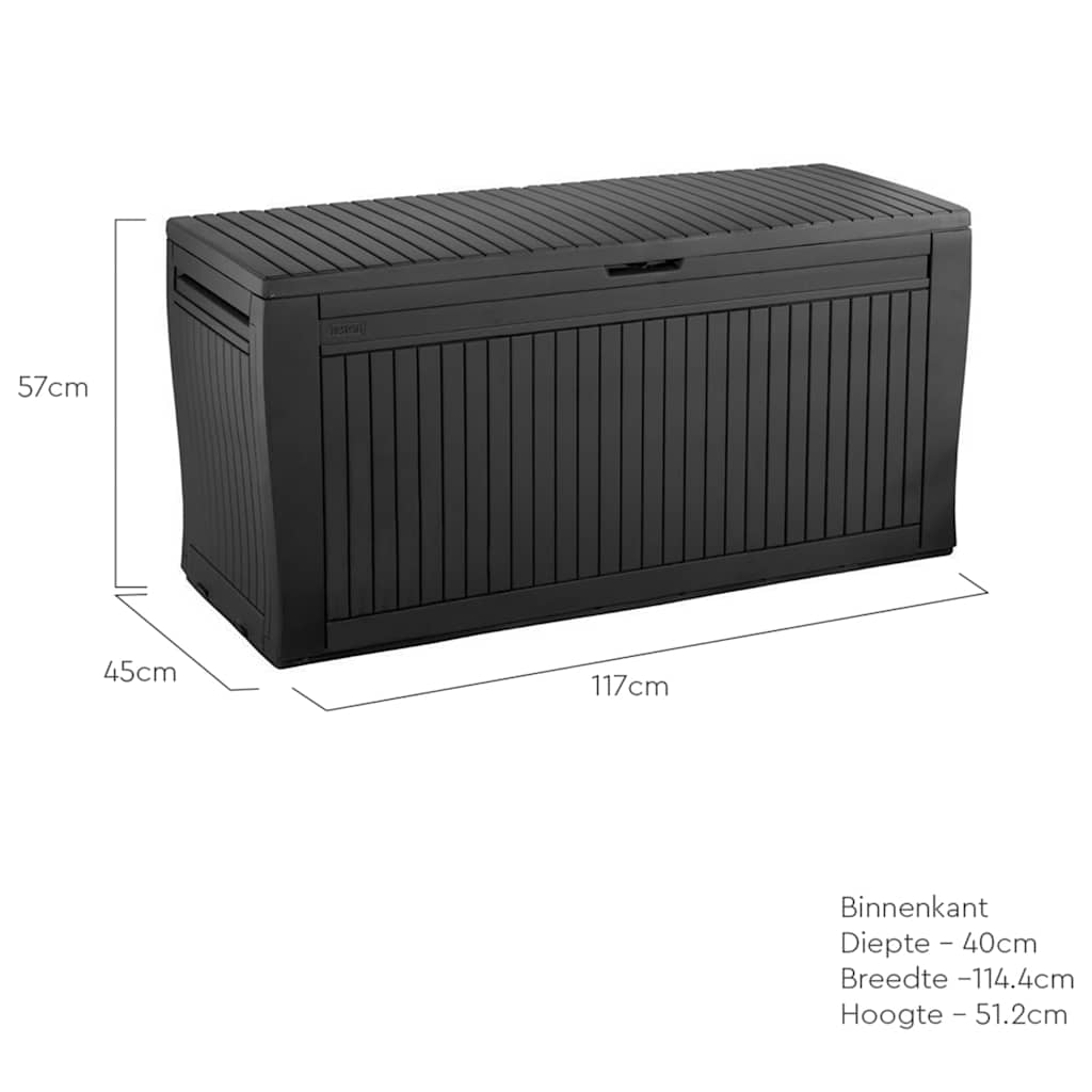 Keter Outdoor Storage Box Comfy 270L Anthracite