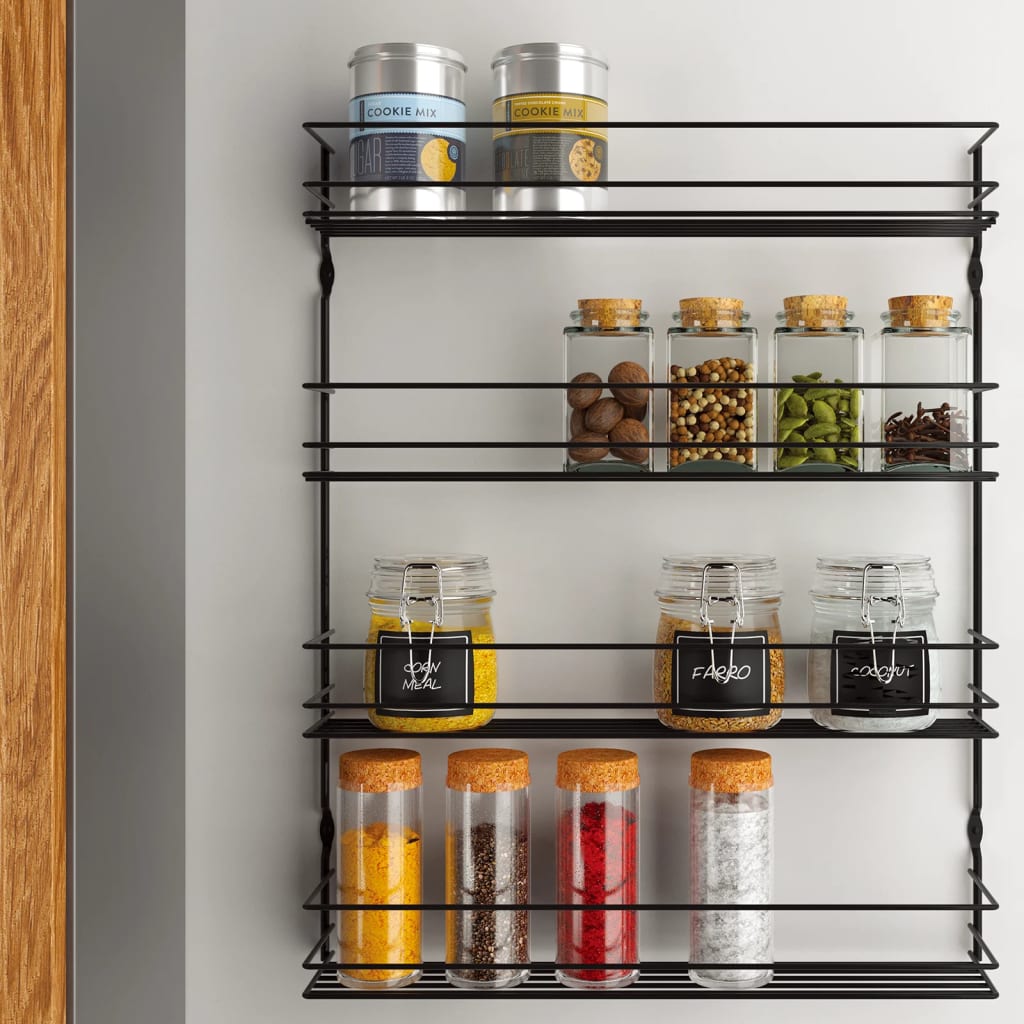 Metaltex 4-Tier Wall Spice Rack Pepito