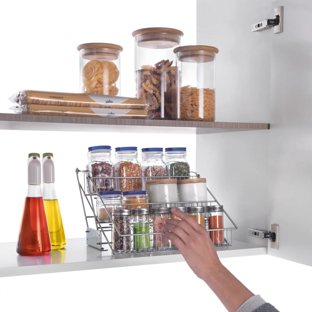 Metaltex 3-Tier Spice Rack Up&Down On Rails