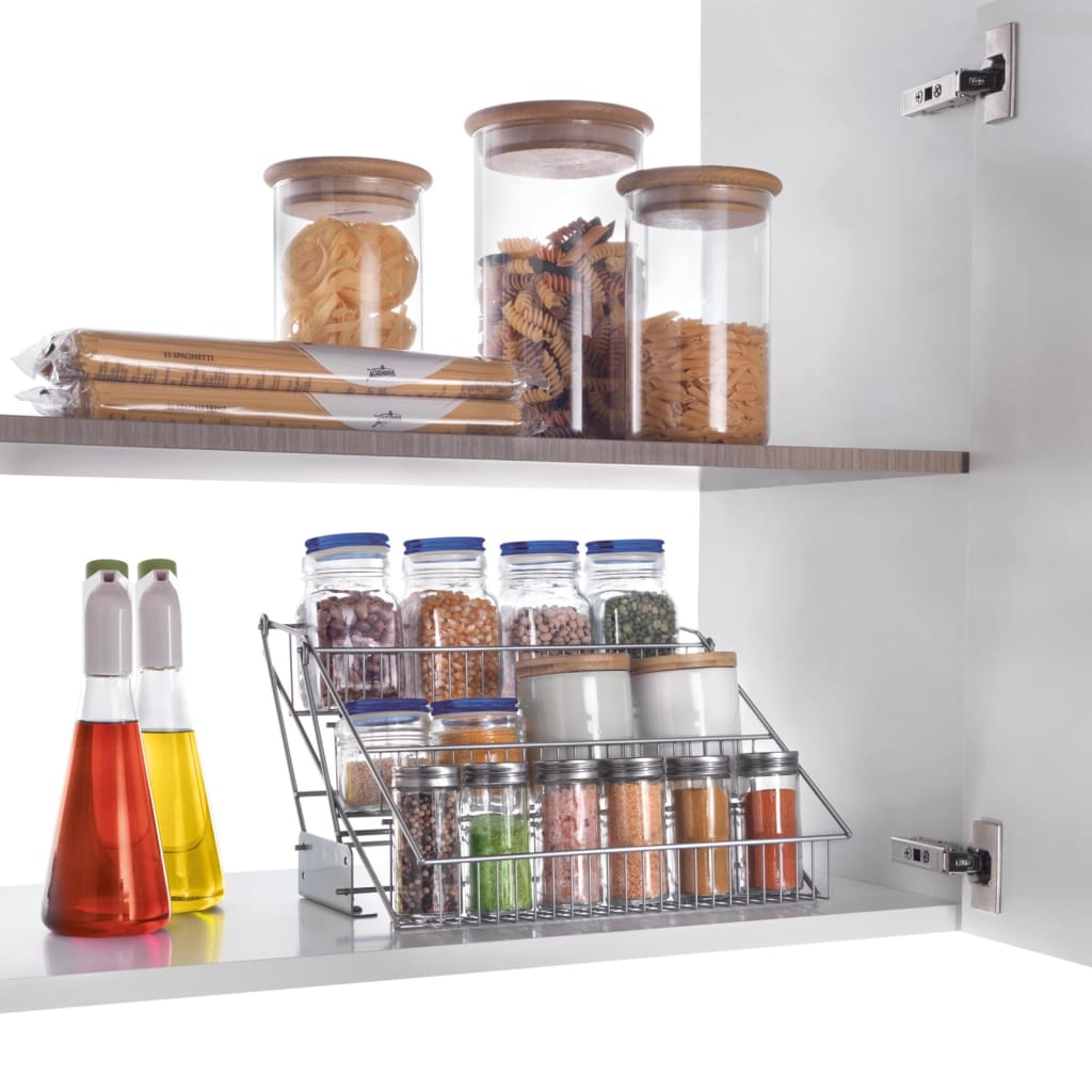 Metaltex 3-Tier Spice Rack Up&Down On Rails