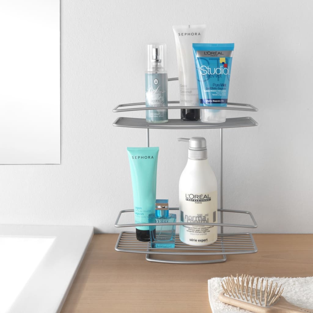 Metaltex Douche Rack Onda Silver