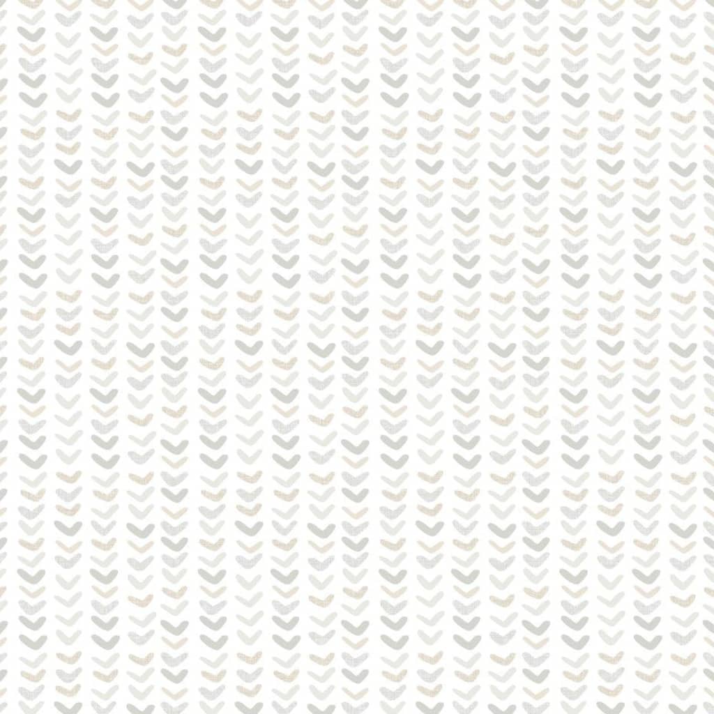 Noordwand Wallpaper Mondo Baby Small Harts White And