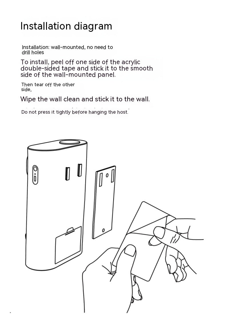 Touchless Automatic Mouthwash Dispenser - Wall Mounted, 3 Levels, 2 Cups