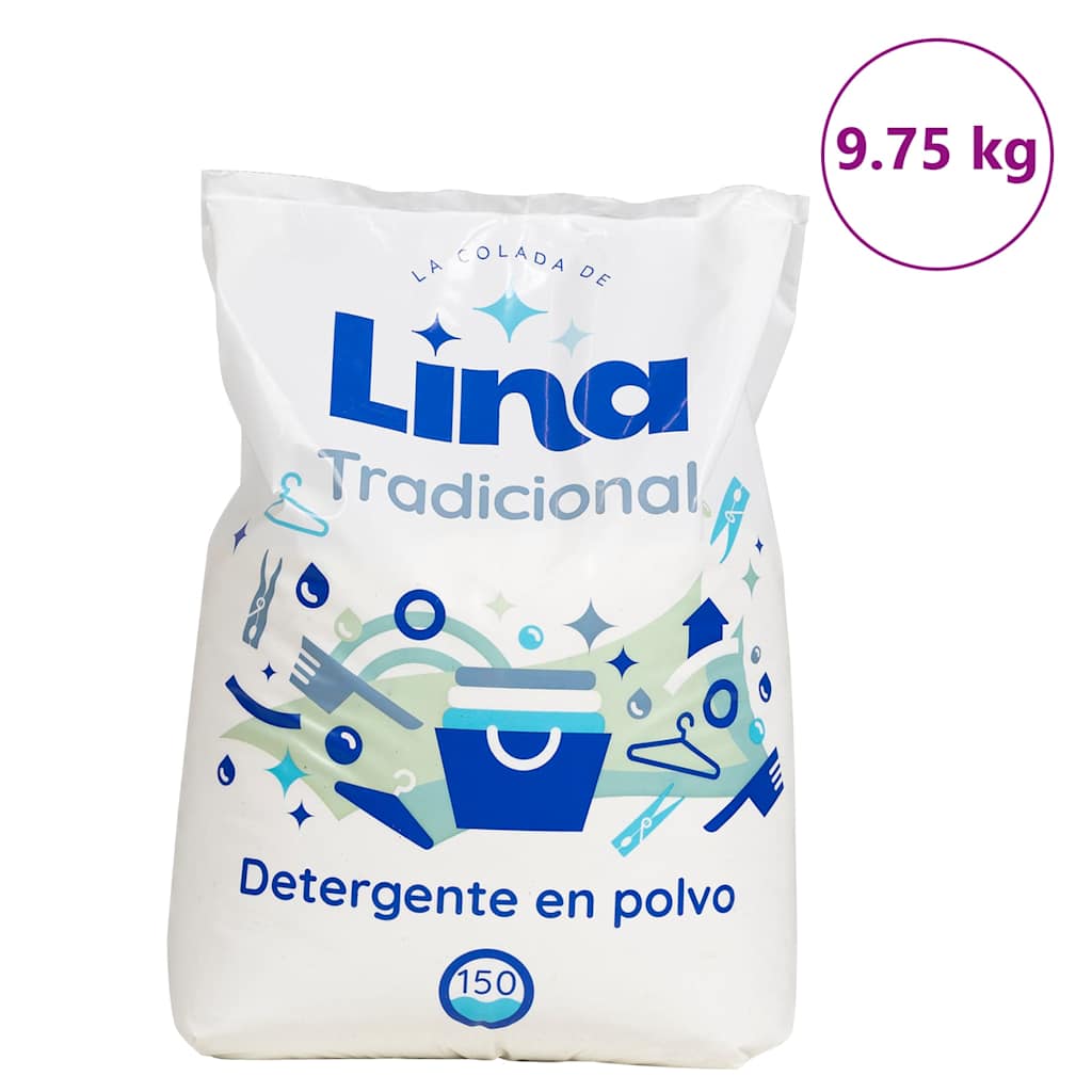 Wash Powder For 150 Washes 9.75Kg White