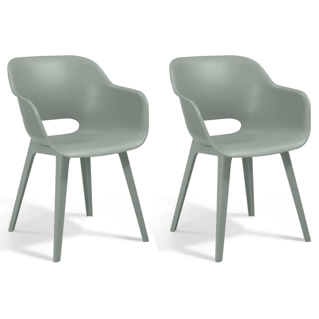 Keter Outdoor Chairs Akola 2 Pcs Grey
