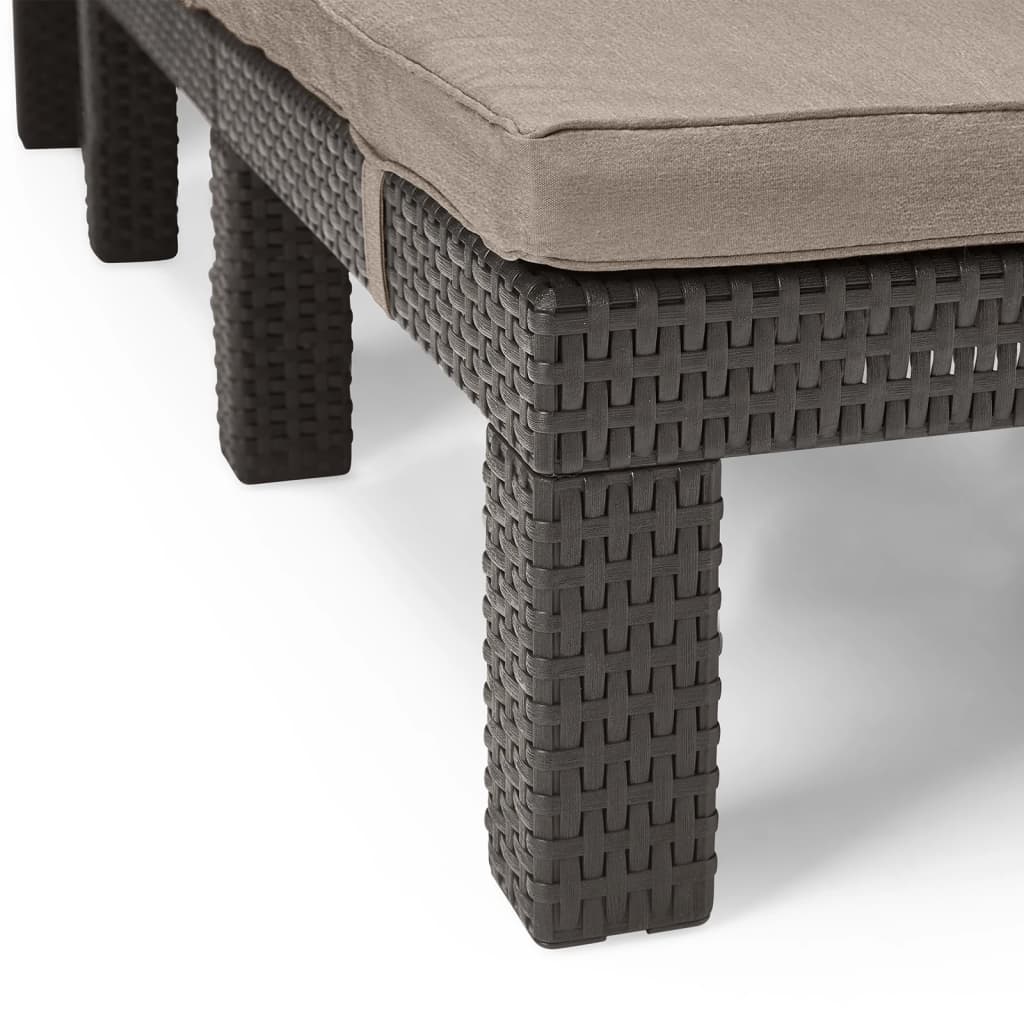 Keter Sunlounger With Cushion Daytona