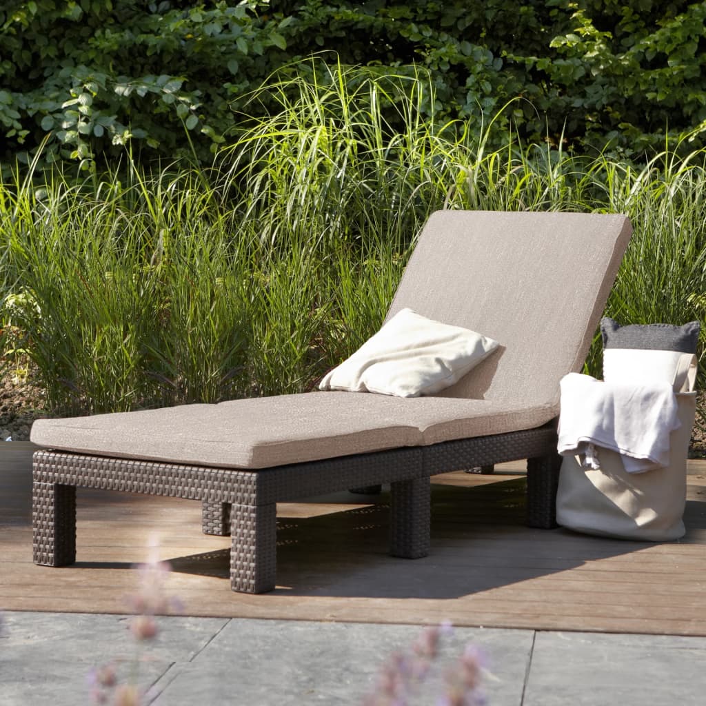 Keter Sunlounger With Cushion Daytona