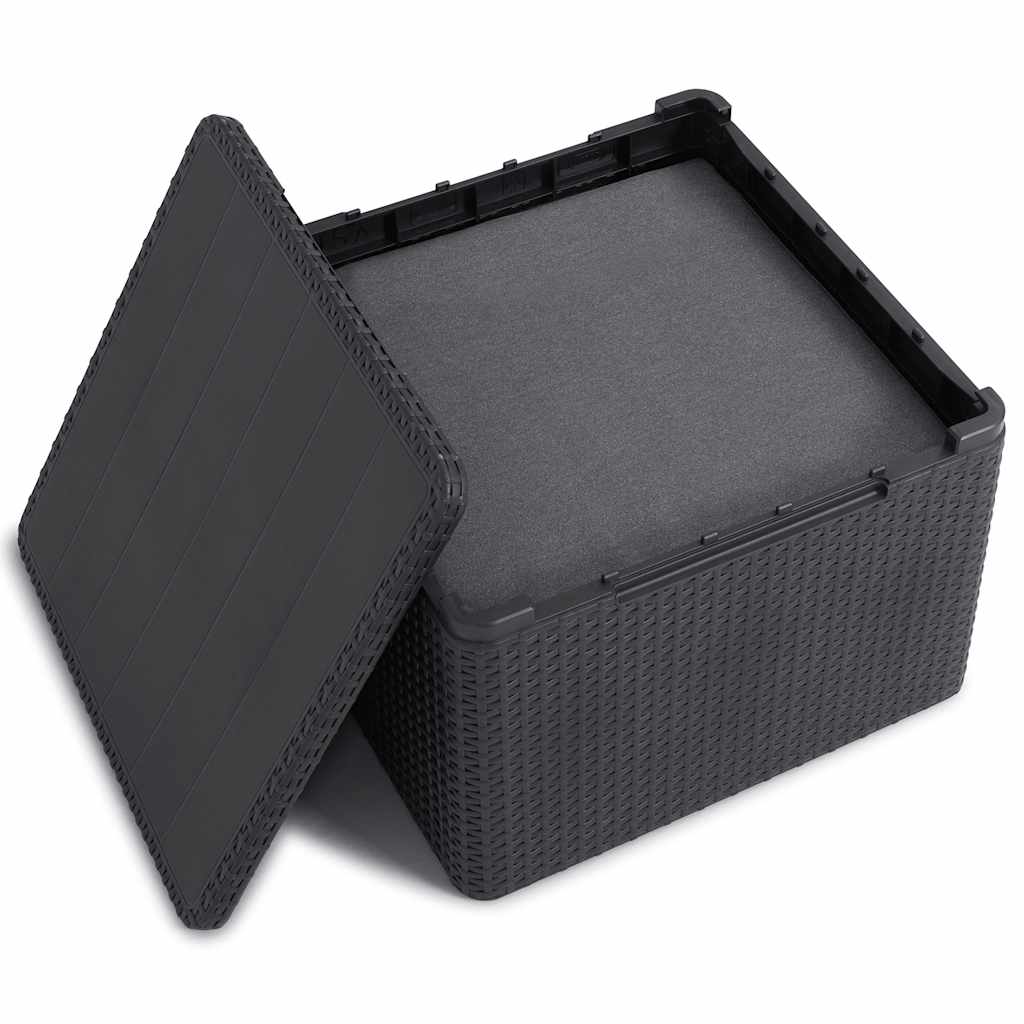 Keter Garden Storage Table Box Claire Graphite