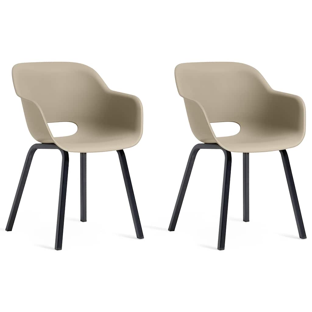 Keter Garden Chair With Metal Legs Noa 2 Pcs Silver Sage