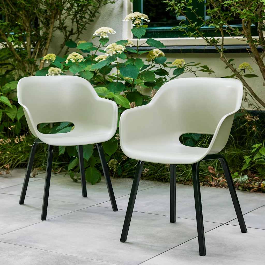 Keter Garden Chair With Metal Legs Noa 2 Pcs Silver Sage
