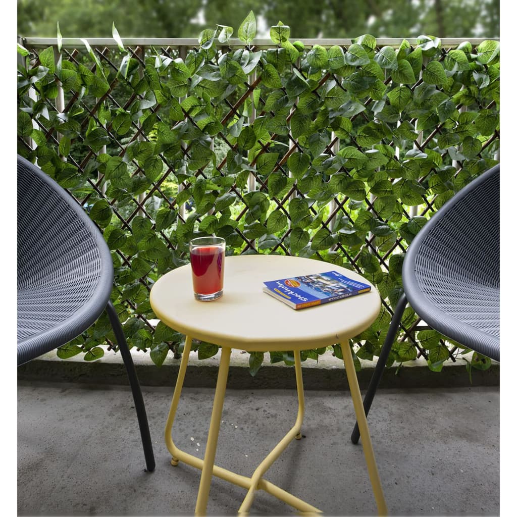 Nature Garden Trellis With Laurel Palm 90X180 Cm Leaves