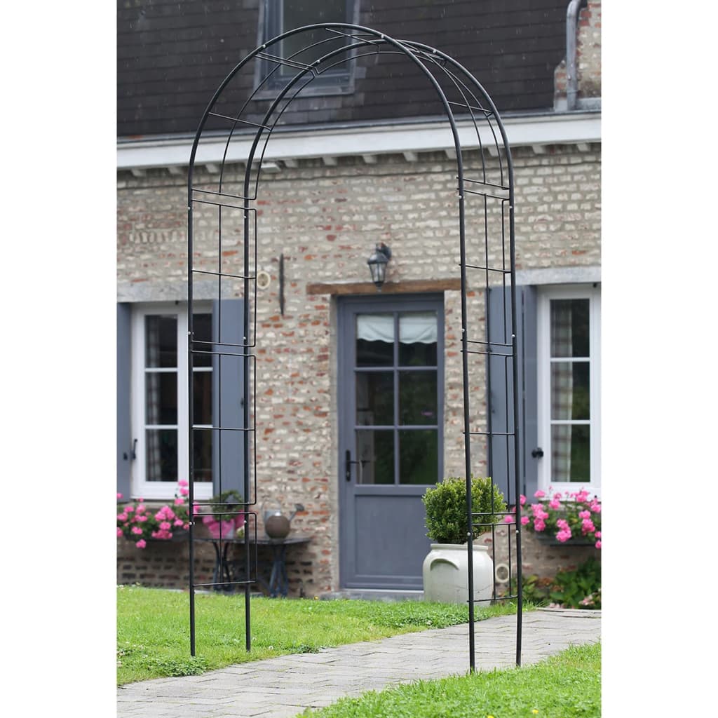 Nature Garden Arch Metal Black