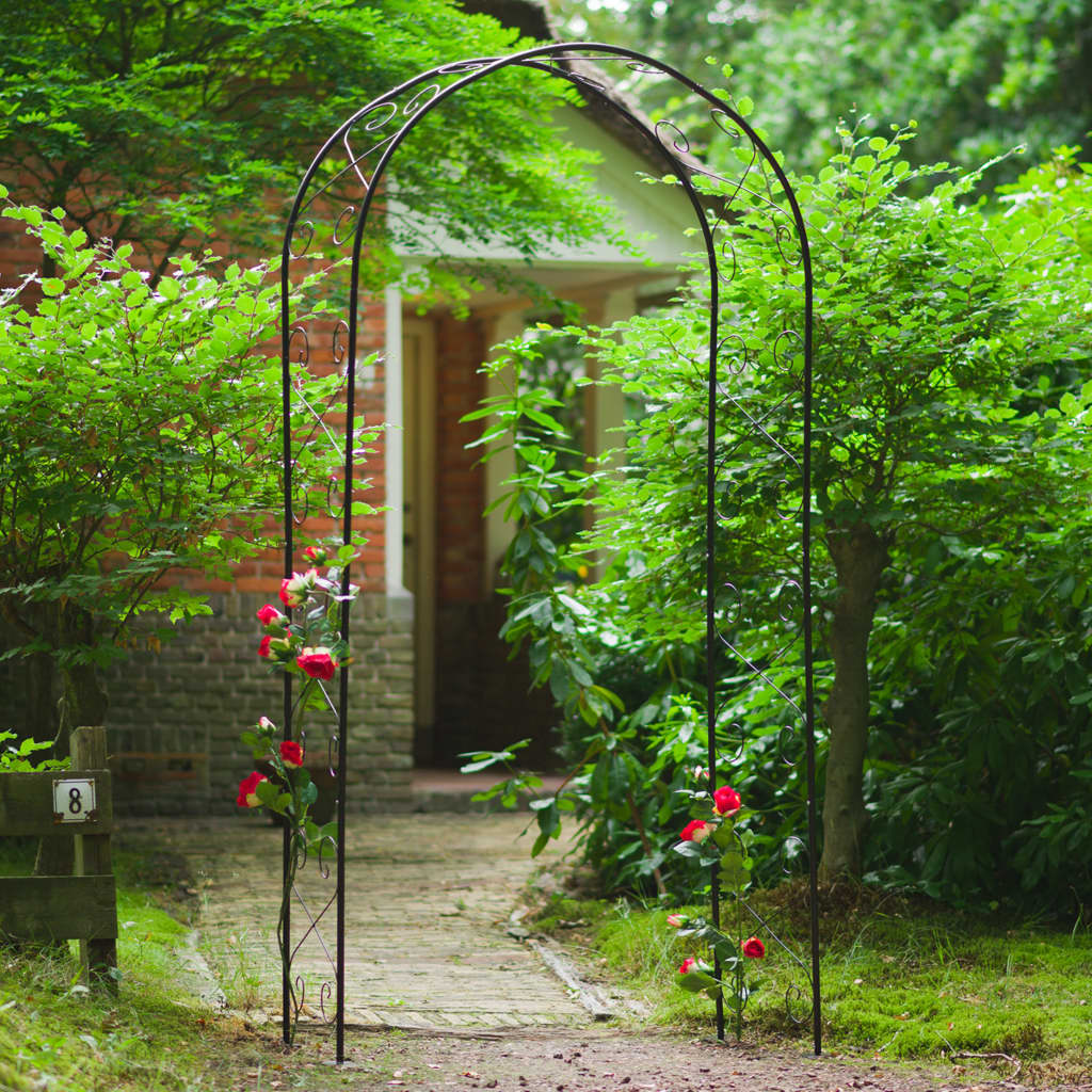 Nature Garden Arch Metal Black