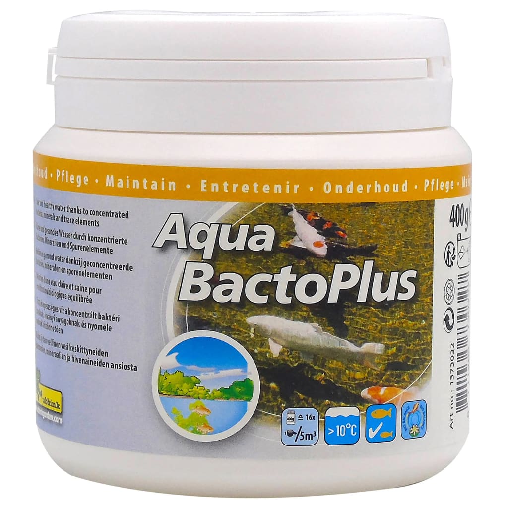 Ubbink Pond Water Treatment Aqua Bacto Plus 400G For 80000L