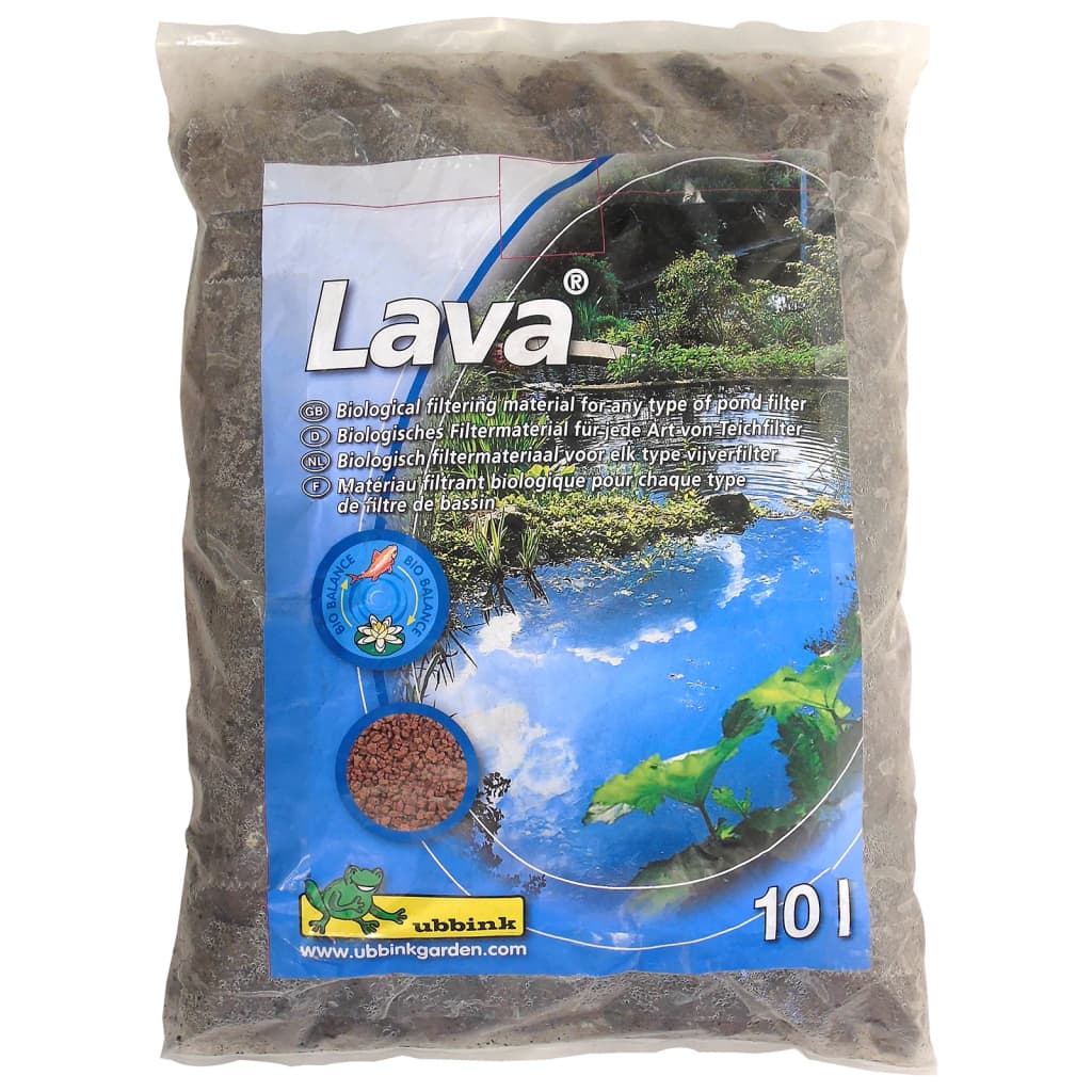 Ubbink Natural Pond Filter Material Lava Volcanic Stone 16-32Mm 10L