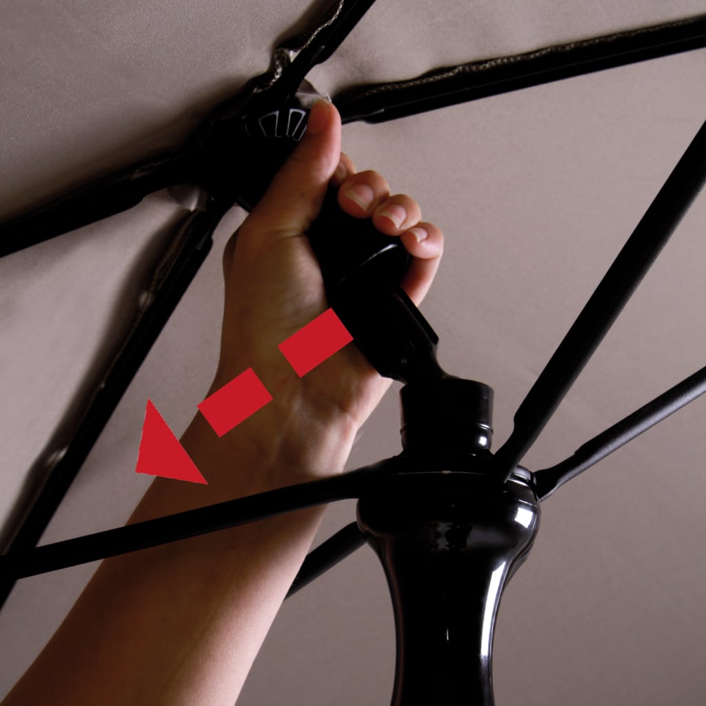 Madison Garden Parasol Patmos Luxe Rectangle 210X140 Cm