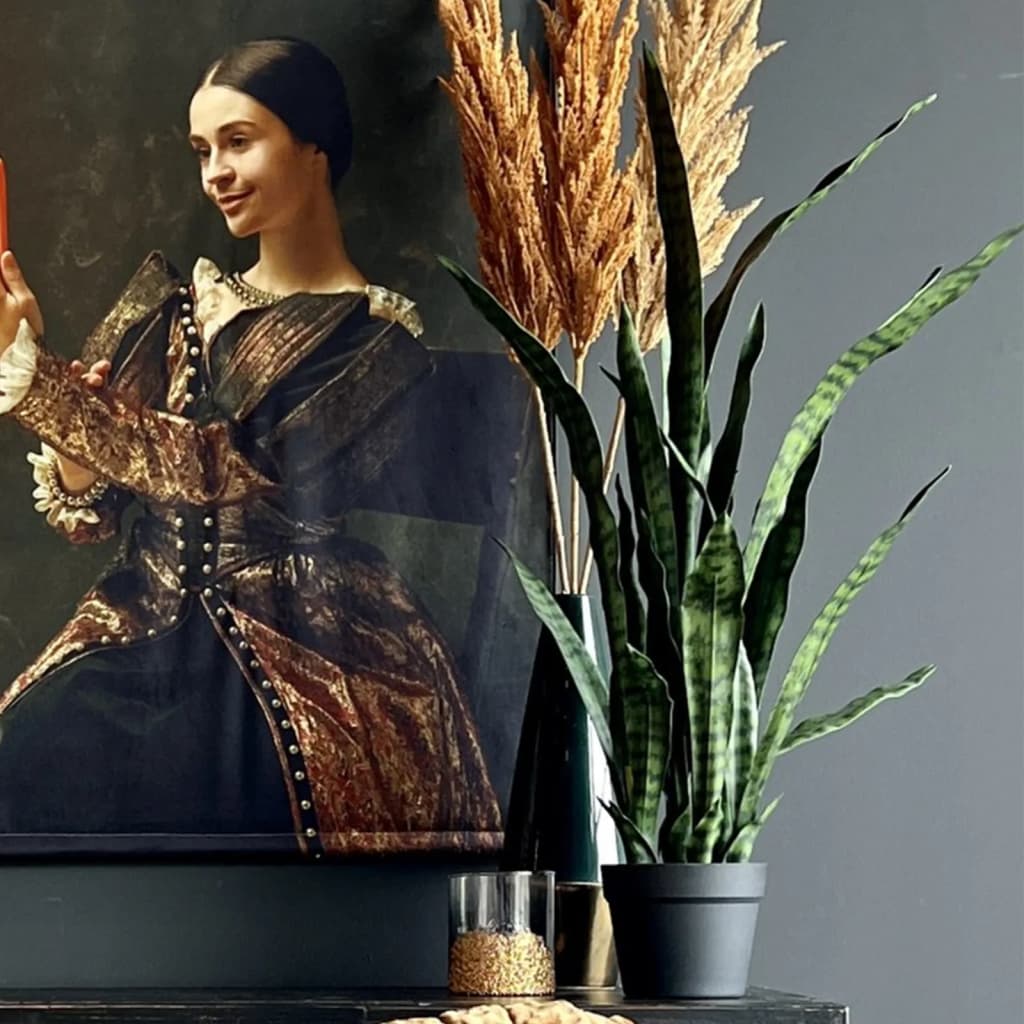 Emerald Artificial Plant Sanseveria In Pot 84 Cm