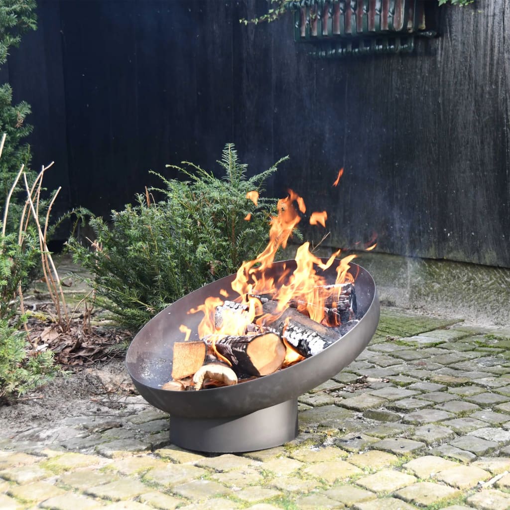Esschert Design Fire Bowl Sloping Black Steel Ff402