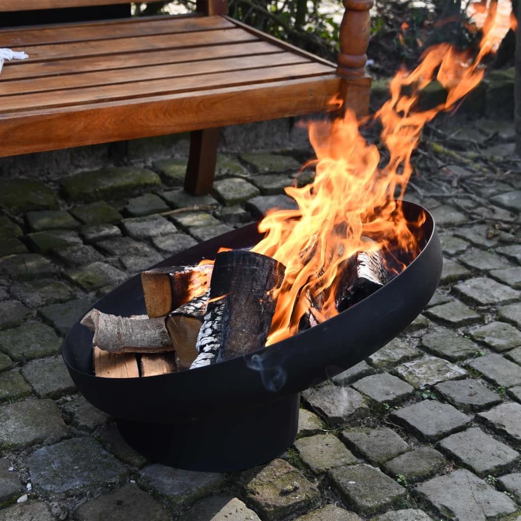Esschert Design Fire Bowl Sloping Black Steel Ff402