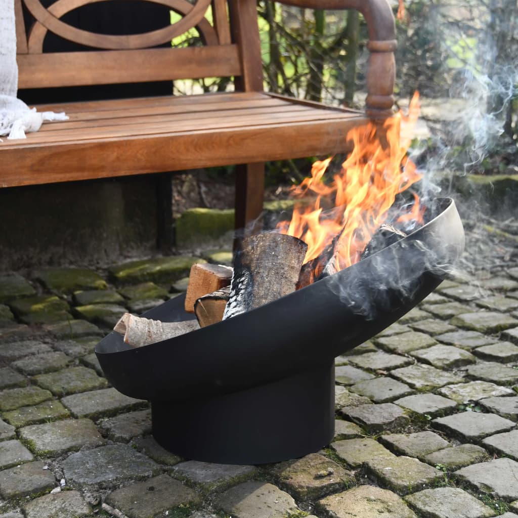 Esschert Design Fire Bowl Sloping Black Steel Ff402