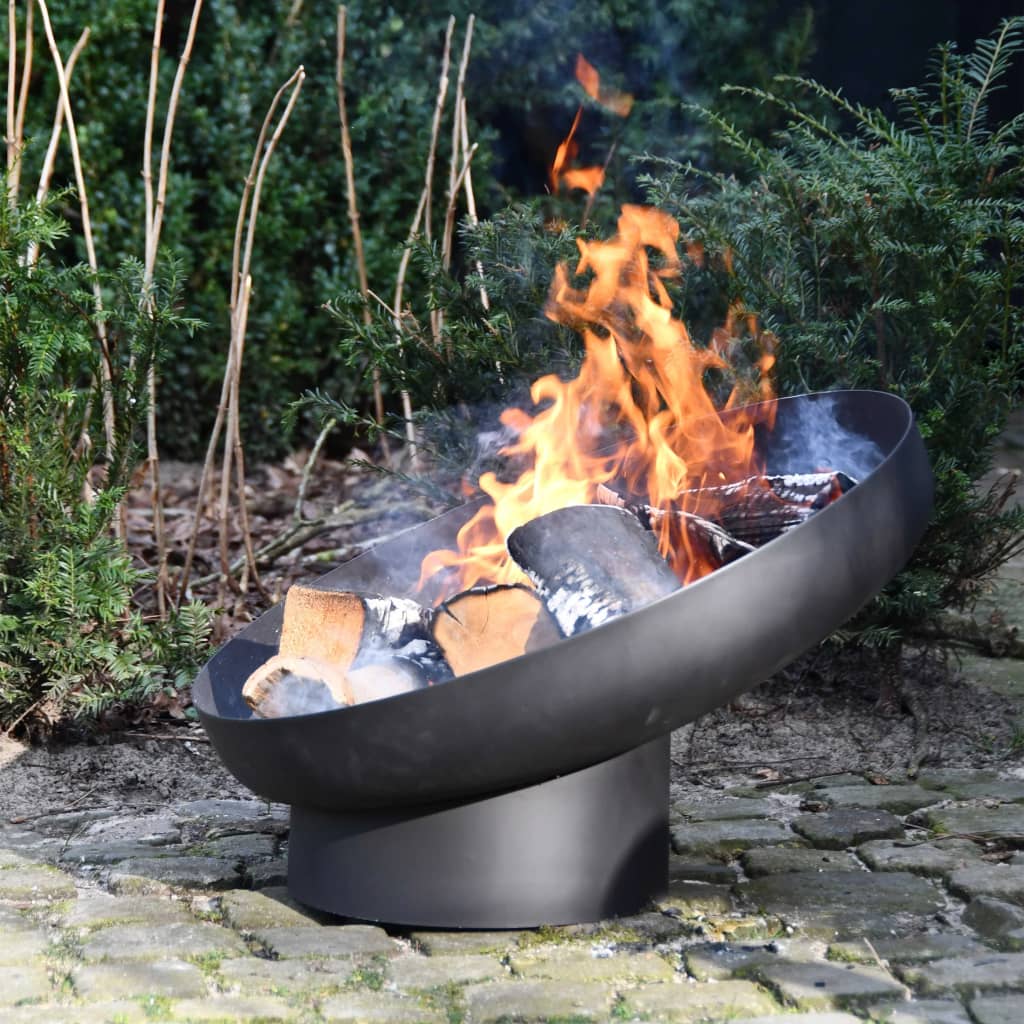 Esschert Design Fire Bowl Sloping Black Steel Ff402