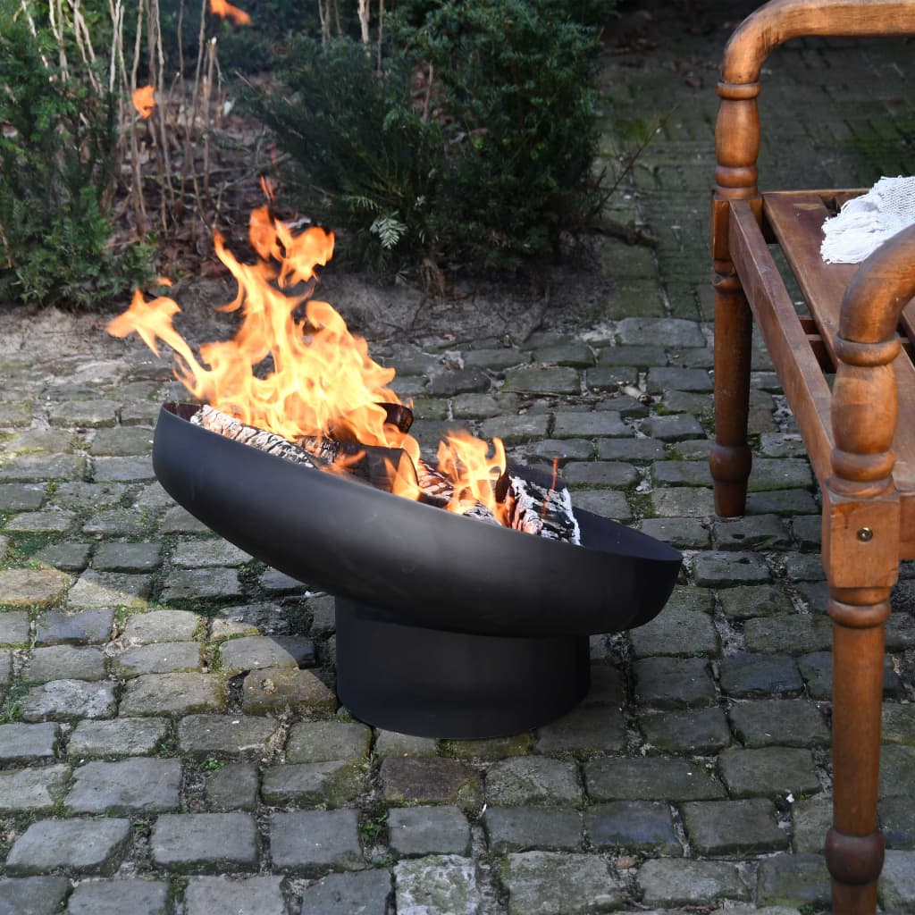 Esschert Design Fire Bowl Sloping Black Steel Ff402