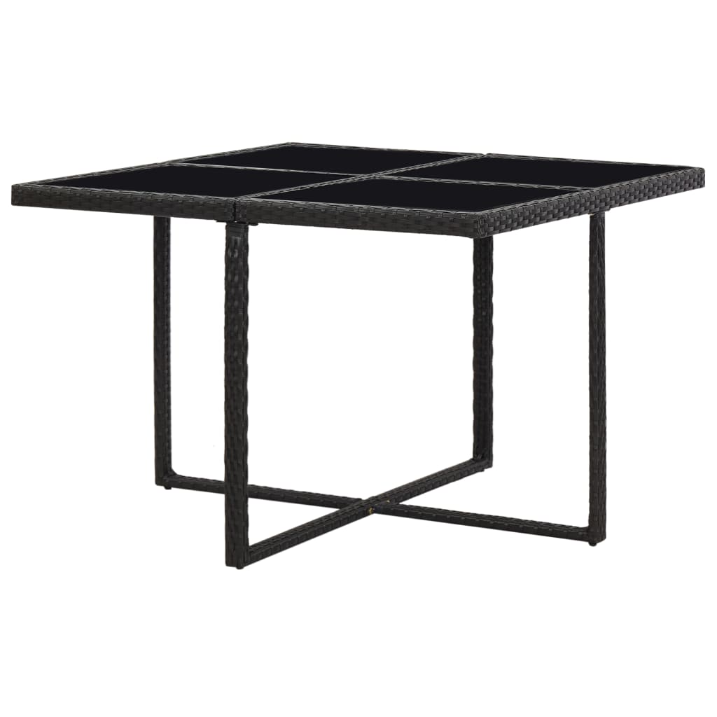 9 Piece Outdoor Dining Set With Cushions Poly Rattan