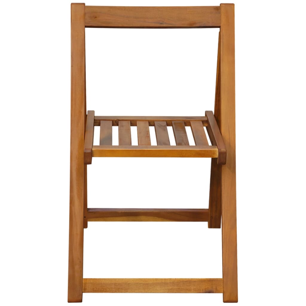 Folding Garden Chairs 2 Pcs Solid Acacia Wood