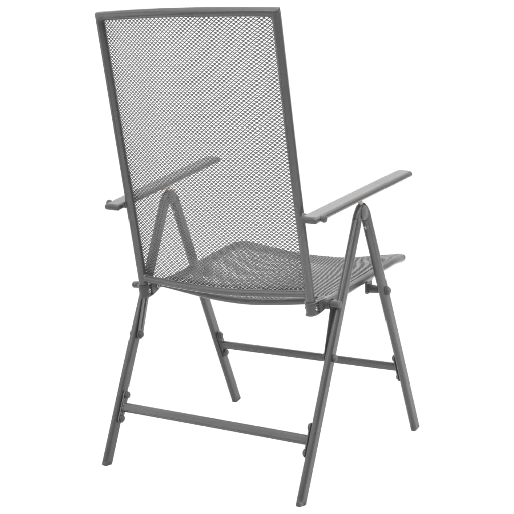 Stackable Garden Chairs 2 Pcs Steel