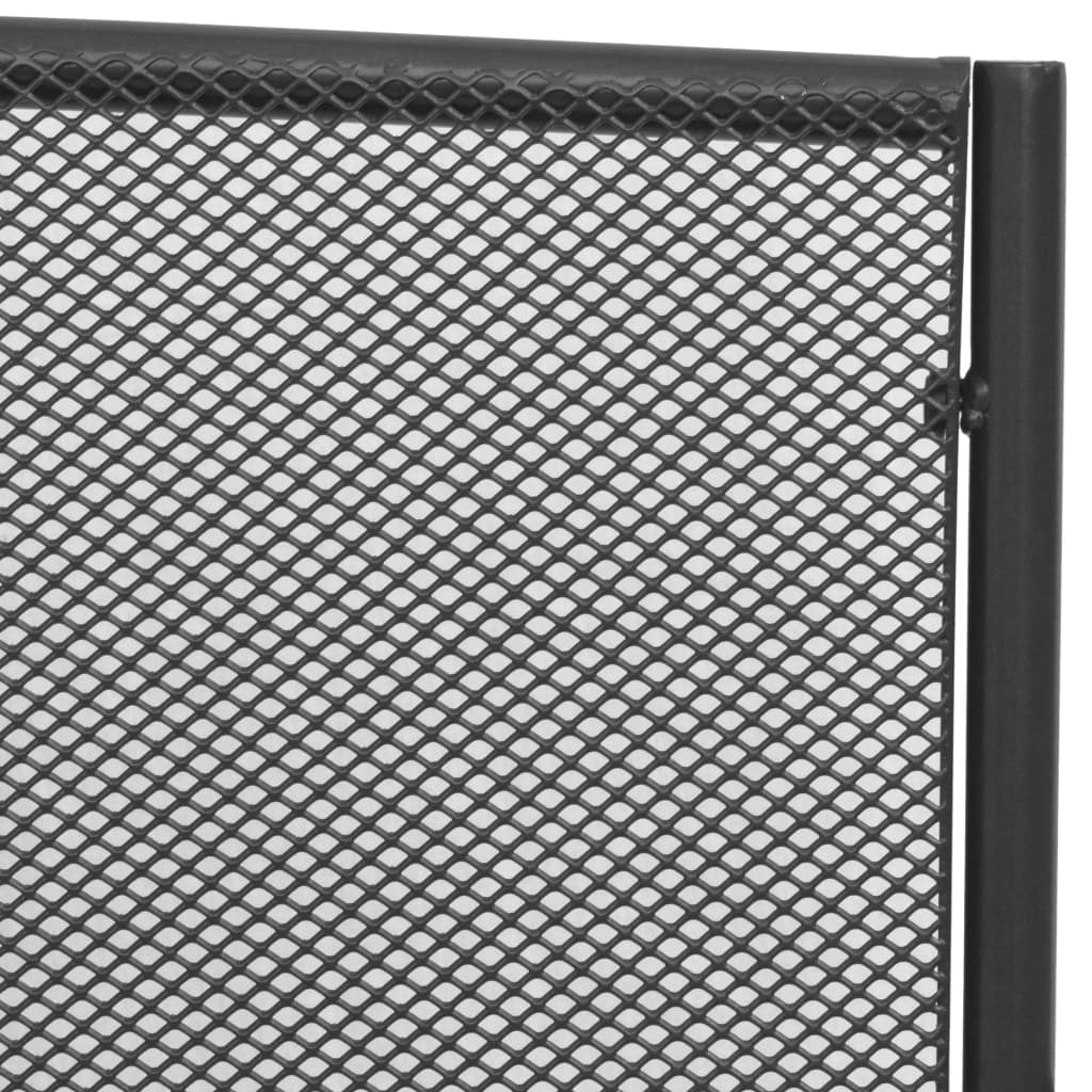 Garden Bench 108 Cm Steel And Mesh Anthracite