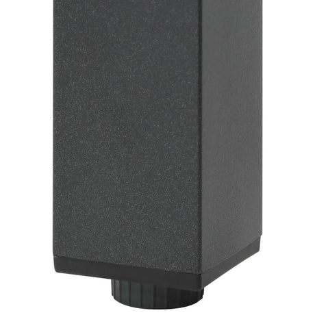 Garden Table 80X80X74 Cm Aluminium And Glass