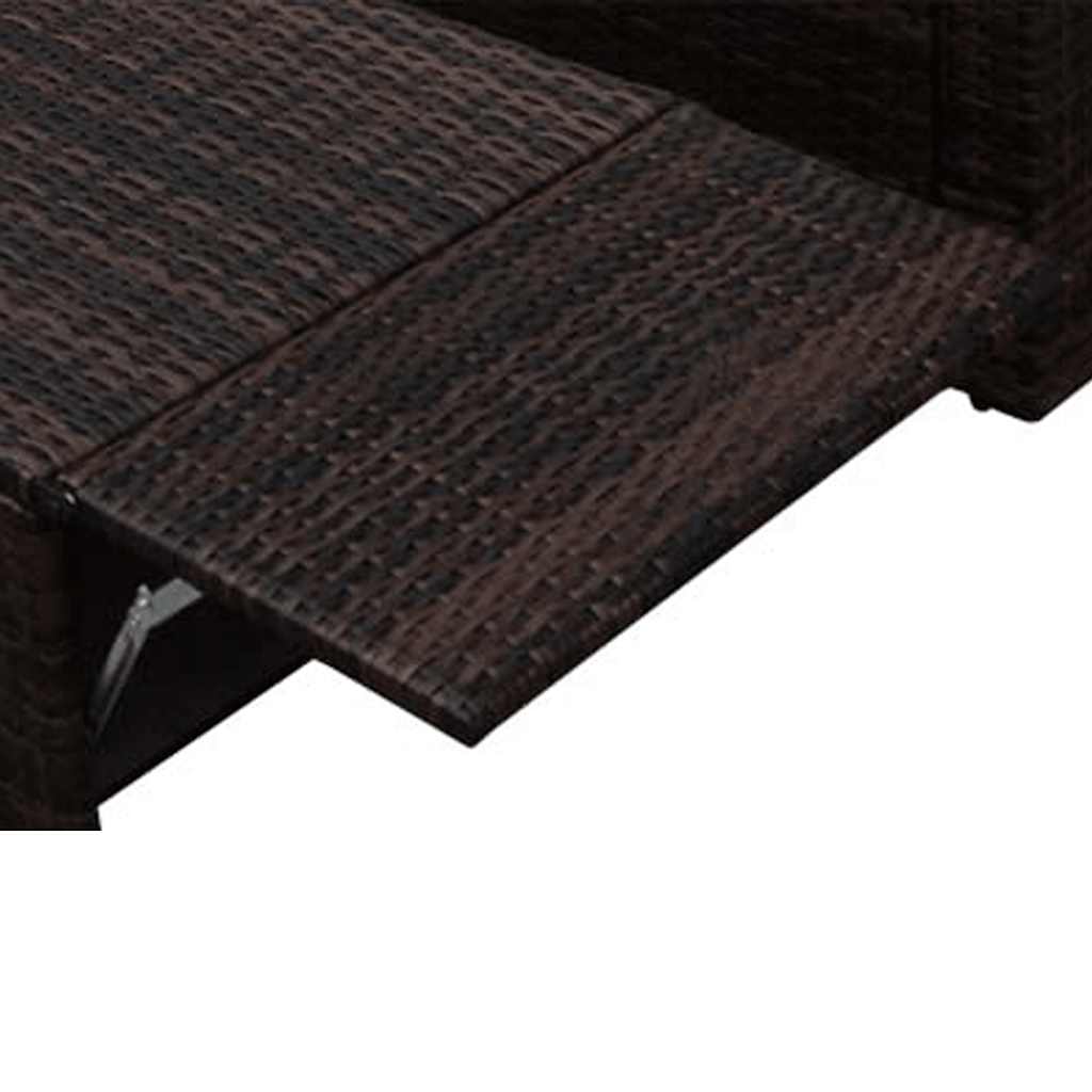 2 Piece Garden Lounge Set With Cushions Poly Rattan