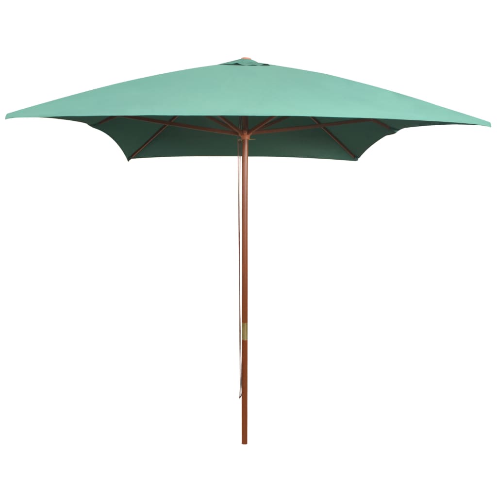 Garden Parasol With Wooden Pole 200X300 Cm