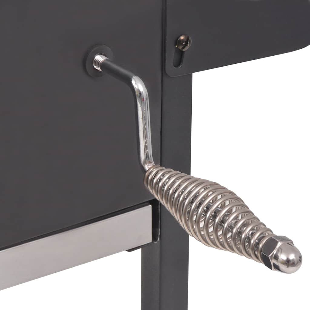 Bbq Charcoal Smoker With Bottom Shelf Black