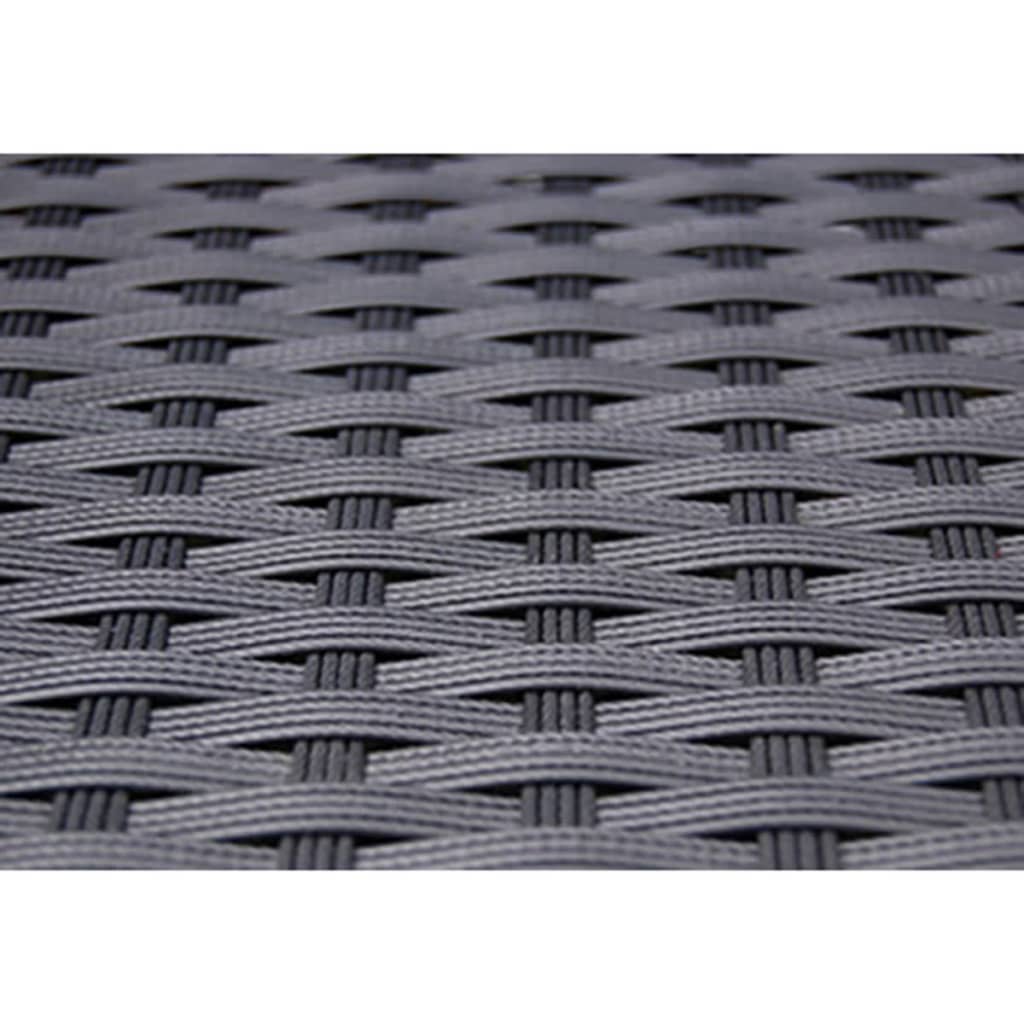 5 Piece Outdoor Dining Set With Cushions Poly Rattan